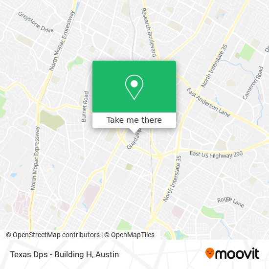 Mapa de Texas Dps - Building H