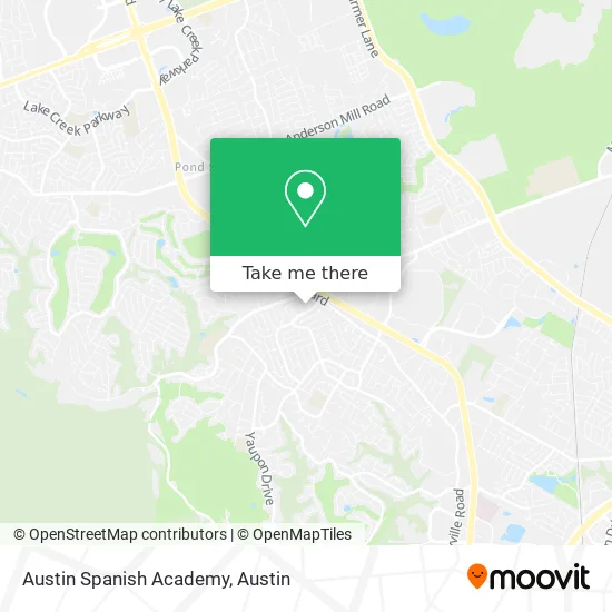 Austin Spanish Academy map