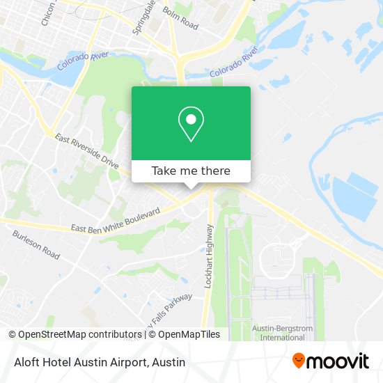 Mapa de Aloft Hotel Austin Airport