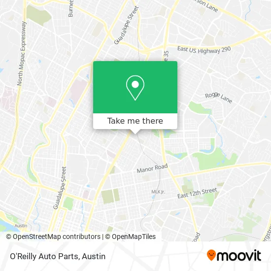 O'Reilly Auto Parts map