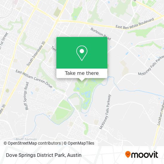 Mapa de Dove Springs District Park