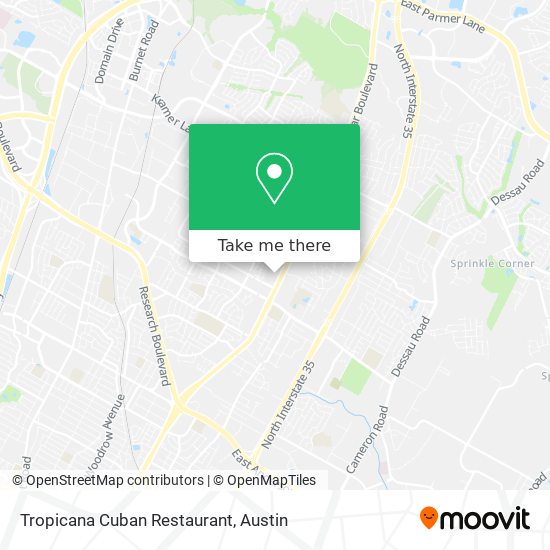 Mapa de Tropicana Cuban Restaurant