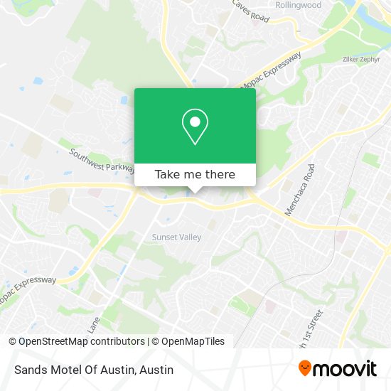 Mapa de Sands Motel Of Austin