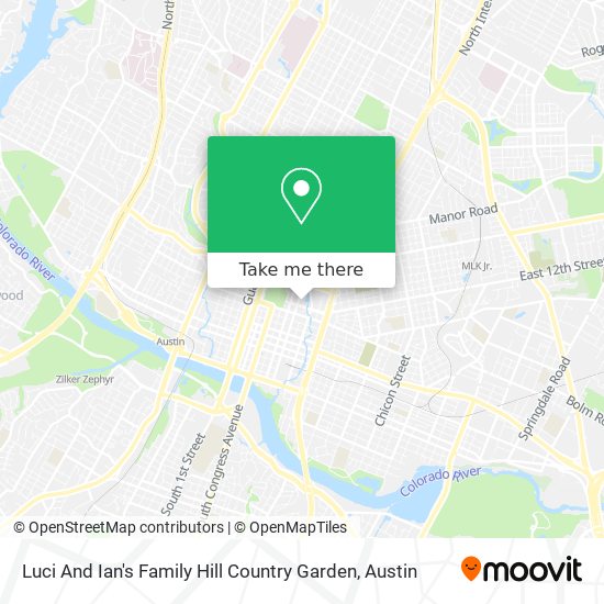 Mapa de Luci And Ian's Family Hill Country Garden