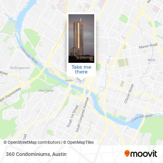 360 Condominiums map