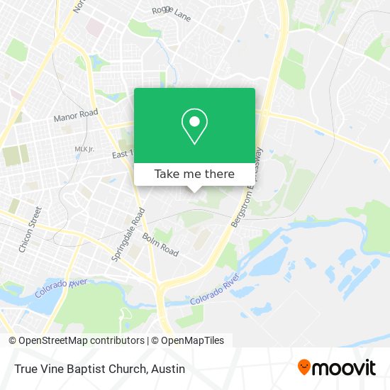 Mapa de True Vine Baptist Church