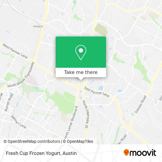 Mapa de Fresh Cup Frozen Yogurt