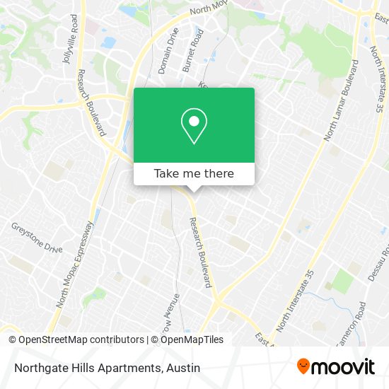Northgate Hills Apartments map