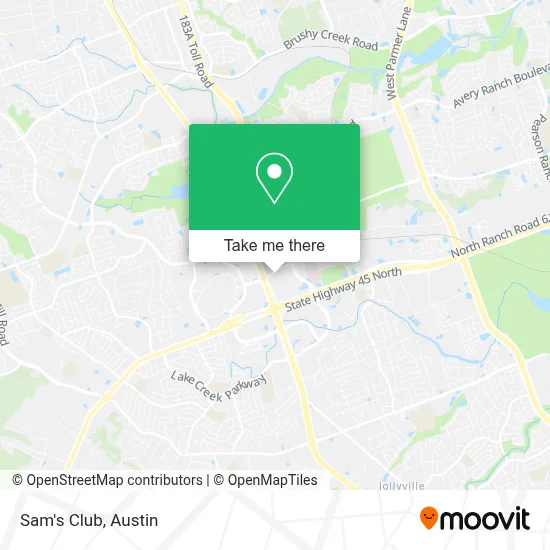 Sam's Club map