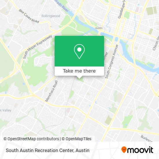 South Austin Recreation Center map