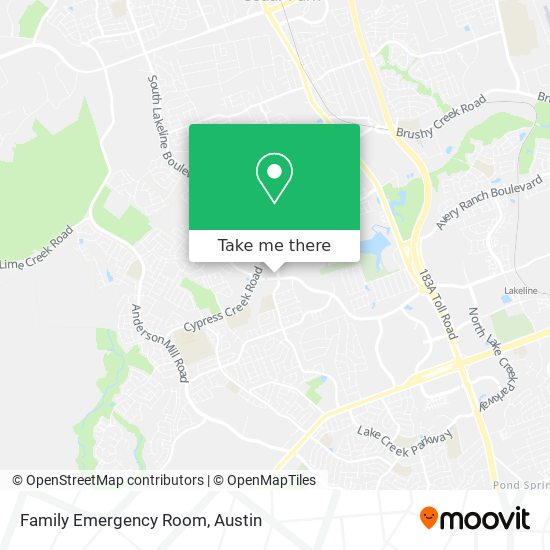 Family Emergency Room map