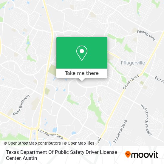 Texas Department Of Public Safety Driver License Center map