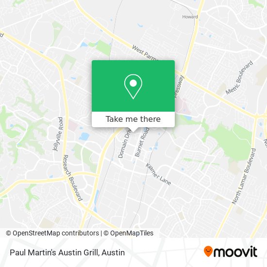 Mapa de Paul Martin's Austin Grill