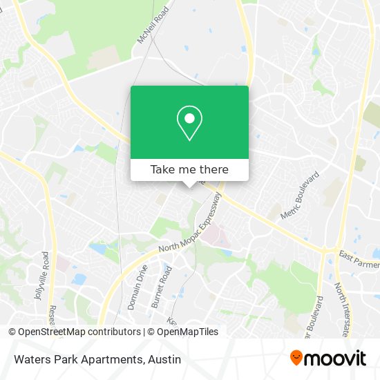 Waters Park Apartments map