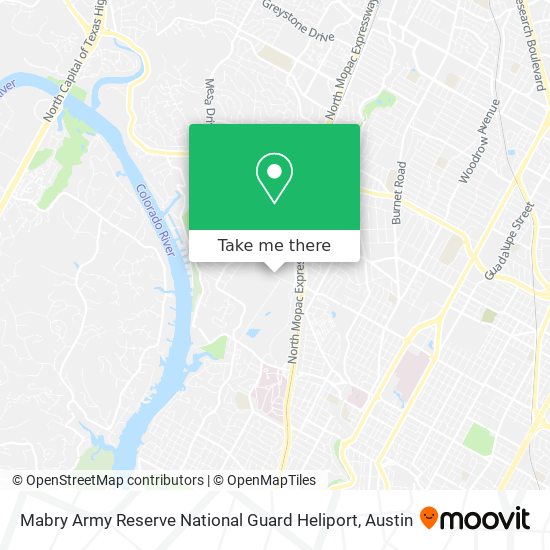 Mabry Army Reserve National Guard Heliport map