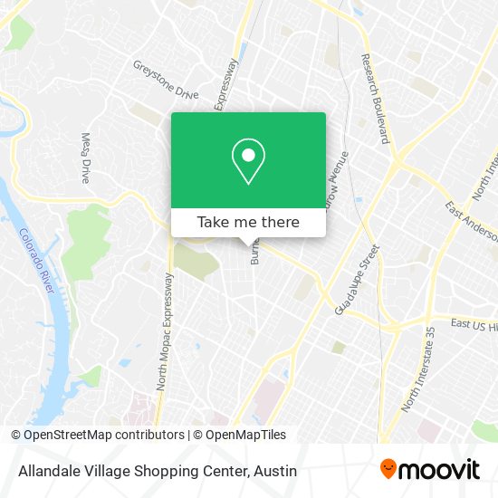 Mapa de Allandale Village Shopping Center