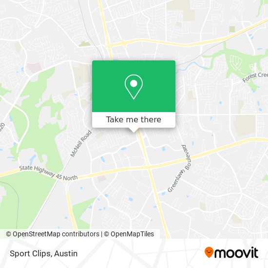 Sport Clips map