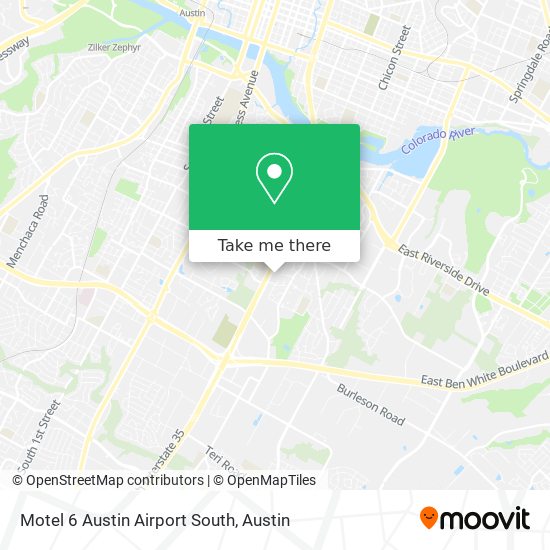 Motel 6 Austin Airport South map