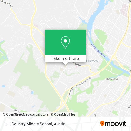 Hill Country Middle School map