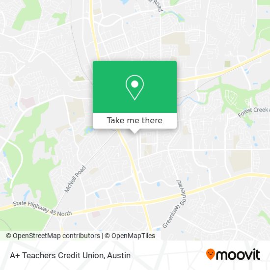 A+ Teachers Credit Union map