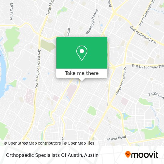 Mapa de Orthopaedic Specialists Of Austin