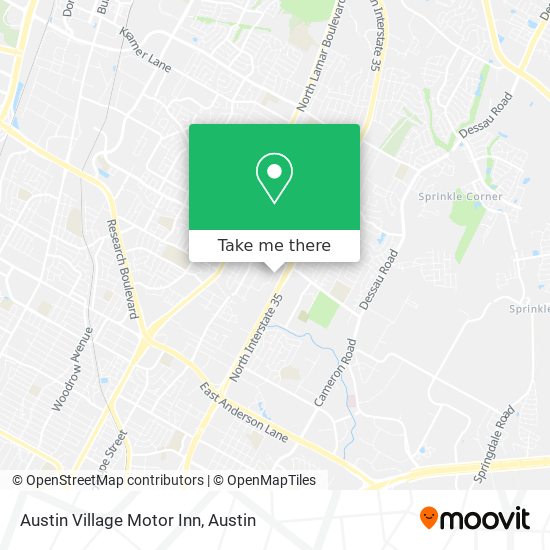 Austin Village Motor Inn map