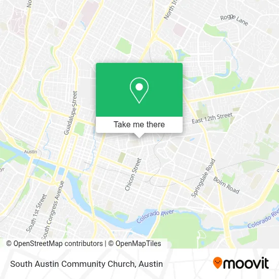 South Austin Community Church map