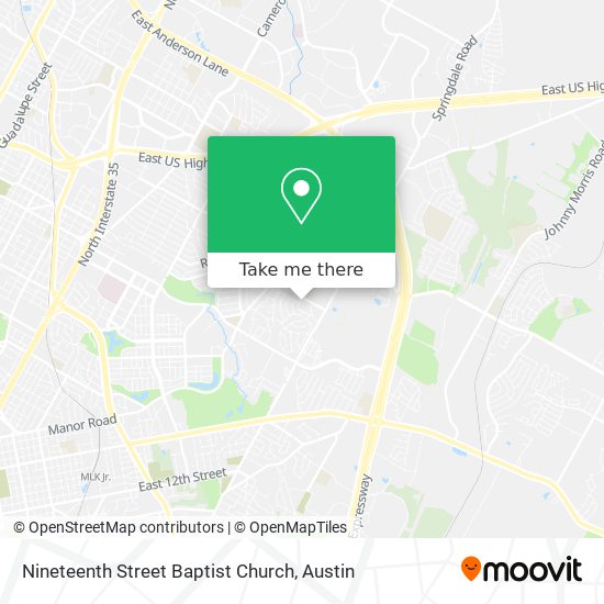 Nineteenth Street Baptist Church map