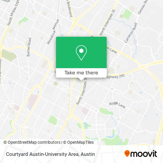 Courtyard Austin-University Area map