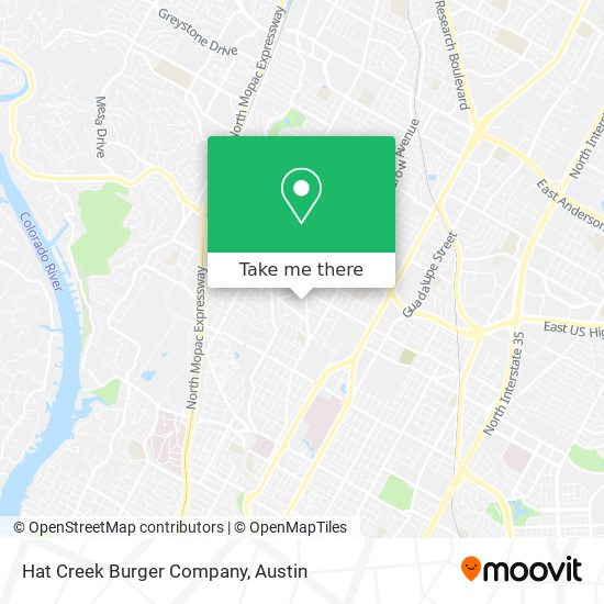 Mapa de Hat Creek Burger Company