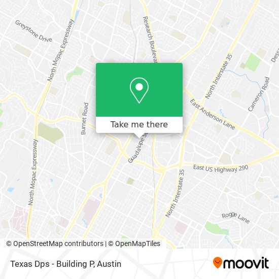 Mapa de Texas Dps - Building P