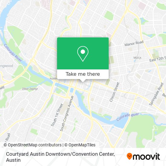 Courtyard Austin Downtown / Convention Center map