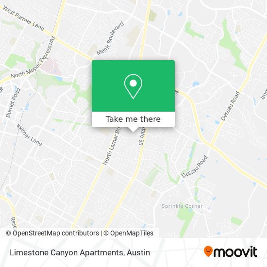 Mapa de Limestone Canyon Apartments