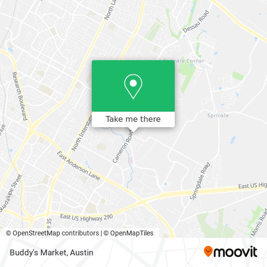 Mapa de Buddy's Market