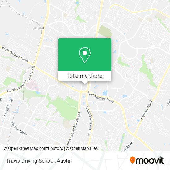 Mapa de Travis Driving School