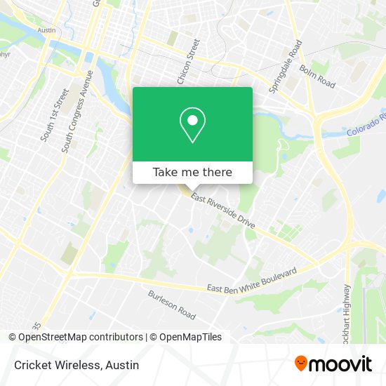 Mapa de Cricket Wireless