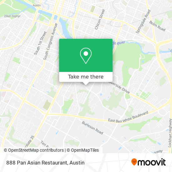 888 Pan Asian Restaurant map