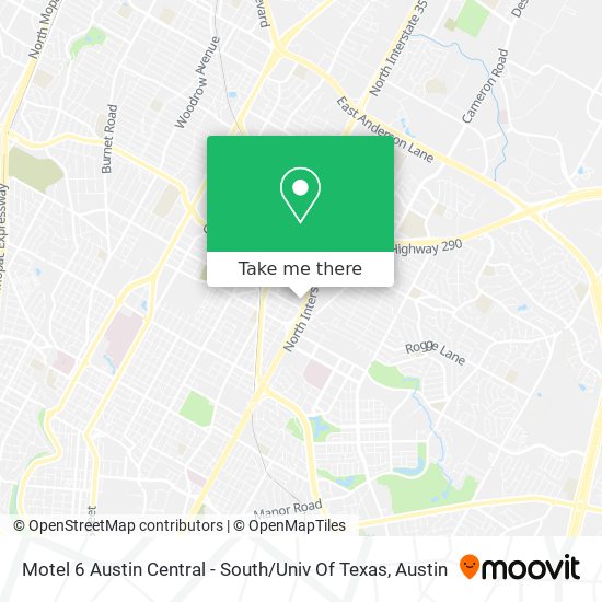 Motel 6 Austin Central - South / Univ Of Texas map