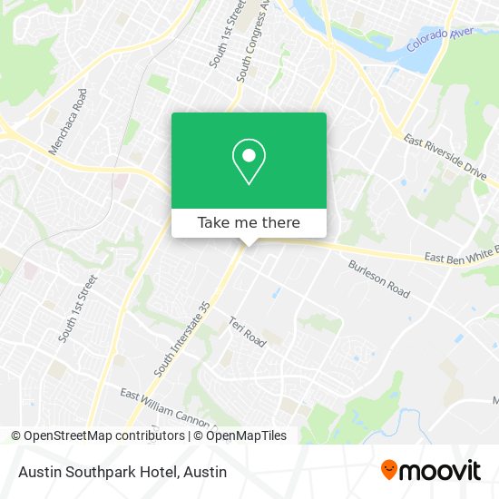 Mapa de Austin Southpark Hotel
