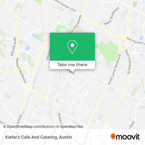 Kiefer's Cafe And Catering map