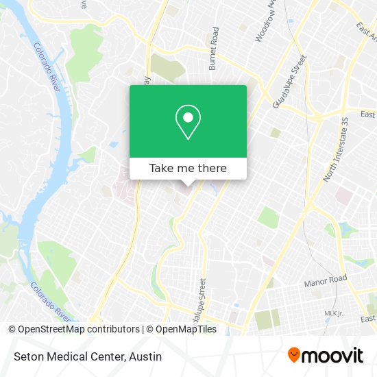 Mapa de Seton Medical Center