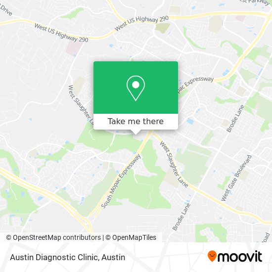 Mapa de Austin Diagnostic Clinic