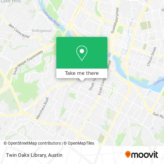 Twin Oaks Library map