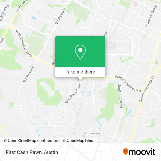 Mapa de First Cash Pawn