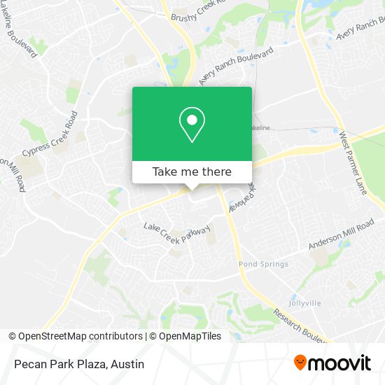 Pecan Park Plaza map