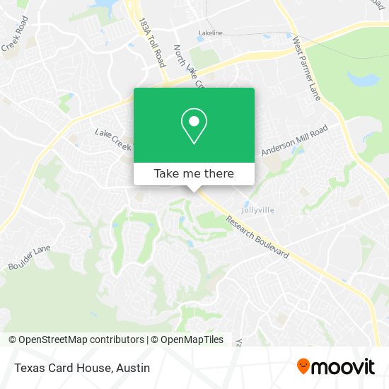 Texas Card House map