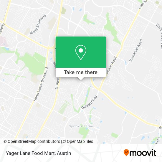 Mapa de Yager Lane Food Mart