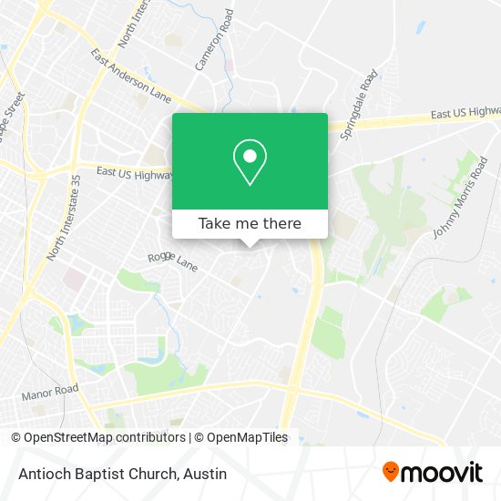 Antioch Baptist Church map