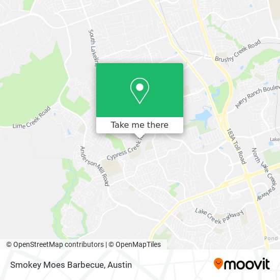 Mapa de Smokey Moes Barbecue