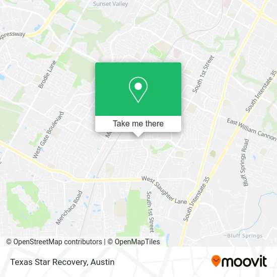 Texas Star Recovery map